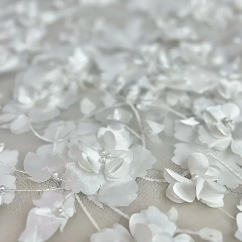 1yard 3D Floral Beading Embroidery Lace Fabric Wedding Dress DIY Fashion Sewing Gown Dress Tulle Women's Lace Cloth 150cm Width
1yard 3D Floral Beading Embroidery Lace Fabric Wedding Dress DIY Fashion Sewing Gown Dress Tulle Women's Lace Cloth 150cm Width