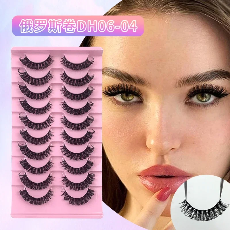 Russian Eyelashes Strip Lashes DD Curl 10 Pairs Mink Reusable Fluffy Fake Volume Eyelash Extensions De Cils Handmade Make Up Eye
Russian Eyelashes Strip Lashes DD Curl 10 Pairs Mink Reusable Fluffy Fake Volume Eyelash Extensions De Cils Handmade Make Up Eye