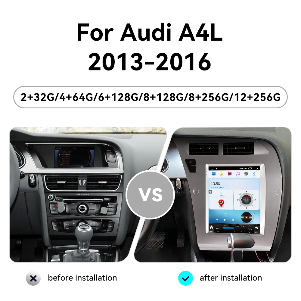 Android 15 Screen For Audi A4L 2013~2016 GPS Navigation Car Radio Automotive Multimedia Video Stereo Receiver Carplay Head Unit
Android 15 Screen For Audi A4L 2013~2016 GPS Navigation Car Radio Automotive Multimedia Video Stereo Receiver Carplay Head Unit