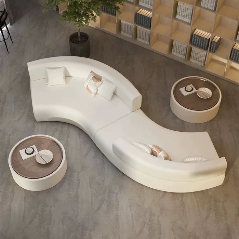 S-shaped creative double-sided sofa curved special-shaped hotel rest area reception lobby negotiation guest designer model
S-shaped creative double-sided sofa curved special-shaped hotel rest area reception lobby negotiation guest designer model