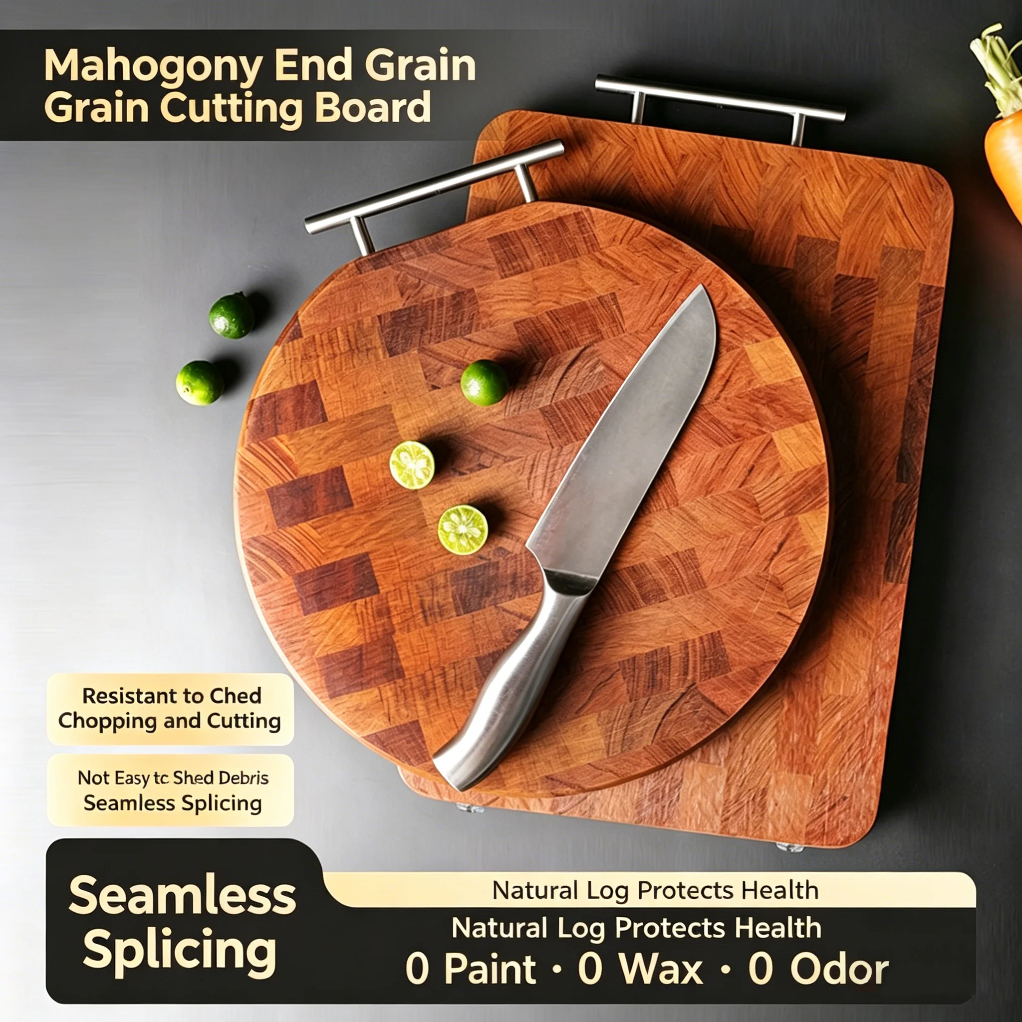 Rosewood Cutting Board Solid Wood Double-Sided Chopping Block Mortise and Tenon Joint Thick Anti-Mold Kitchen
Rosewood Cutting Board Solid Wood Double-Sided Chopping Block Mortise and Tenon Joint Thick Anti-Mold Kitchen
