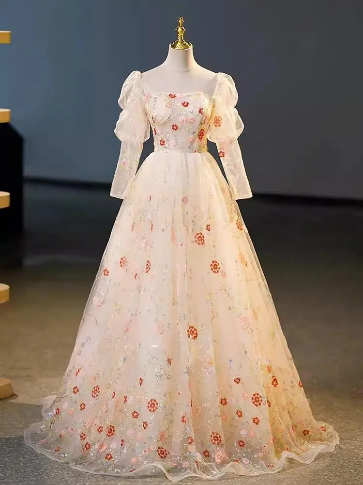 Real Picture Princess Prom Occasion Dresses Long Sleeve Beads Ball Skirt Sweet 16 Birthday Party Gown Quinceanera Evening Formal
Real Picture Princess Prom Occasion Dresses Long Sleeve Beads Ball Skirt Sweet 16 Birthday Party Gown Quinceanera Evening Formal