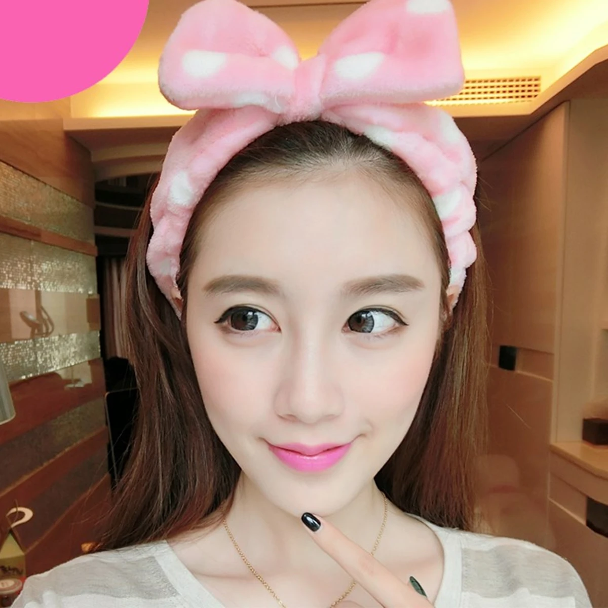 3pcs Bowknot Headdress Hair Hoops Headwear Light Blue Rosy Dots Absorbent Makeup Keeps Hair Away Face
3pcs Bowknot Headdress Hair Hoops Headwear Light Blue Rosy Dots Absorbent Makeup Keeps Hair Away Face