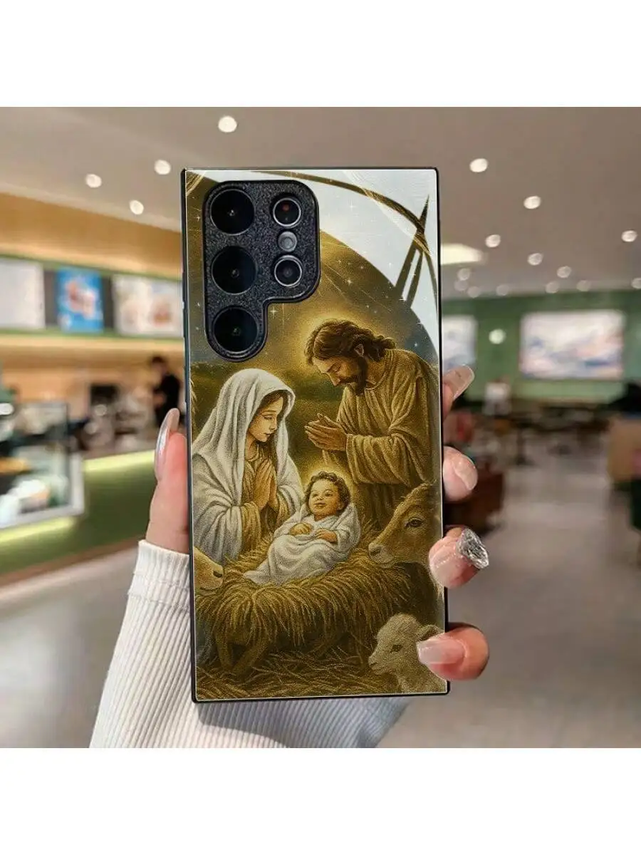 Sacred Nativity Scene Tempered Glass Phone Case Full Protection For And iPhone Models
Sacred Nativity Scene Tempered Glass Phone Case Full Protection For And iPhone Models