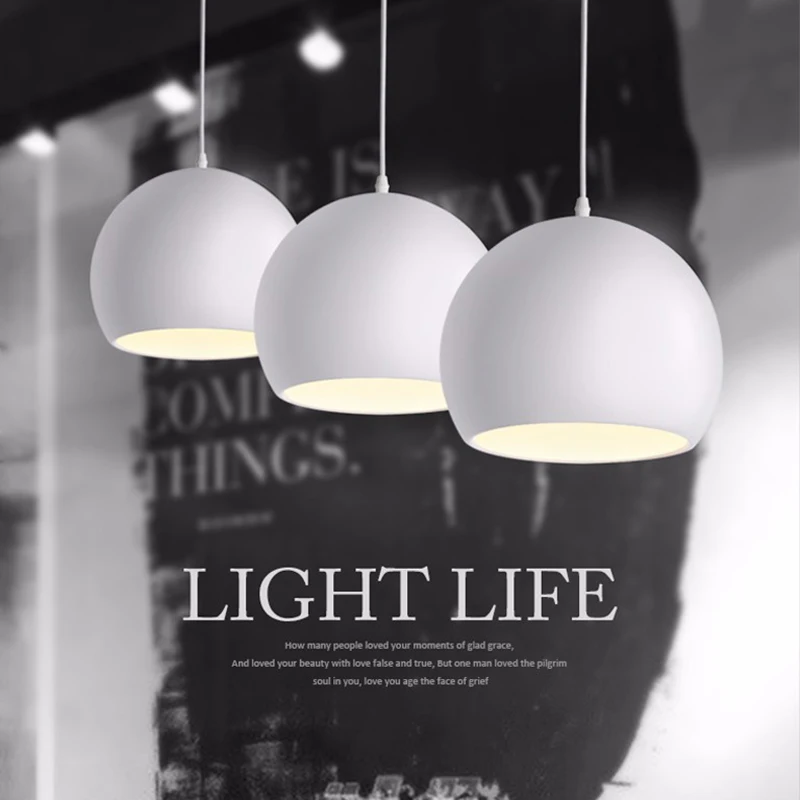 Modern Simple ball Pendant lights Nordic hanging ceiling lamps for Cafe Bar Decor Black/White Pendant Hanging Lamp
Modern Simple ball Pendant lights Nordic hanging ceiling lamps for Cafe Bar Decor Black/White Pendant Hanging Lamp