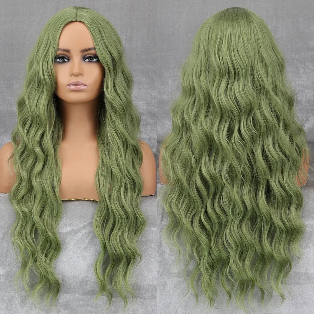 Long Wavy Green Synthetic Women's Heat-Resistant Natural Half Part Cosplay Party Lolita Red Black Pink Wigs
Long Wavy Green Synthetic Women's Heat-Resistant Natural Half Part Cosplay Party Lolita Red Black Pink Wigs