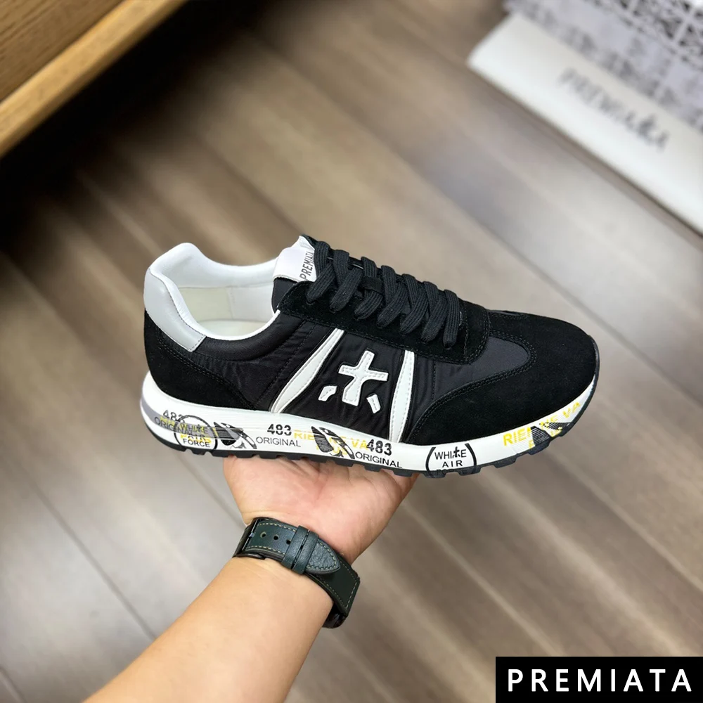 PREMIATA Men's Retro Nylon Leather Lightweight Breathable Sneakers Classic Colorblocking Simple All-match Lifestyle Casual Shoes
PREMIATA Men's Retro Nylon Leather Lightweight Breathable Sneakers Classic Colorblocking Simple All-match Lifestyle Casual Shoes