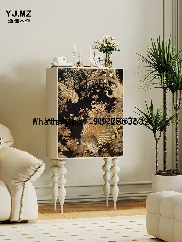 Chinese style peacock solid wood tall cabinet entrance dining side cabinet living room multi-functional locker
Chinese style peacock solid wood tall cabinet entrance dining side cabinet living room multi-functional locker