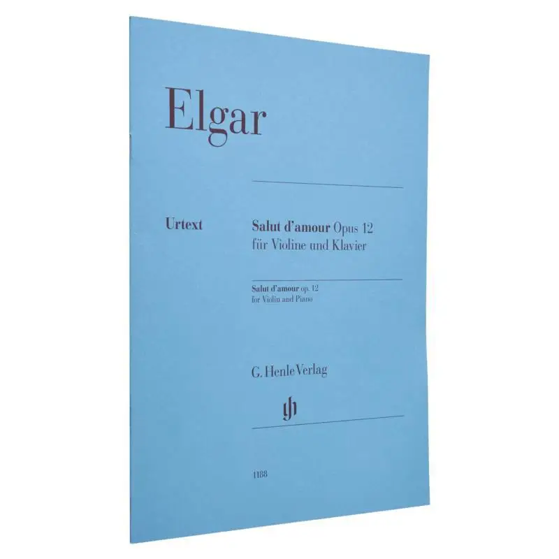 HN1188 Elgar Salut Damour Op 12 F Vl A Pn MarshallLuck Rupert G Henle Verlag 9790201811888 Book
HN1188 Elgar Salut Damour Op 12 F Vl A Pn MarshallLuck Rupert G Henle Verlag 9790201811888 Book