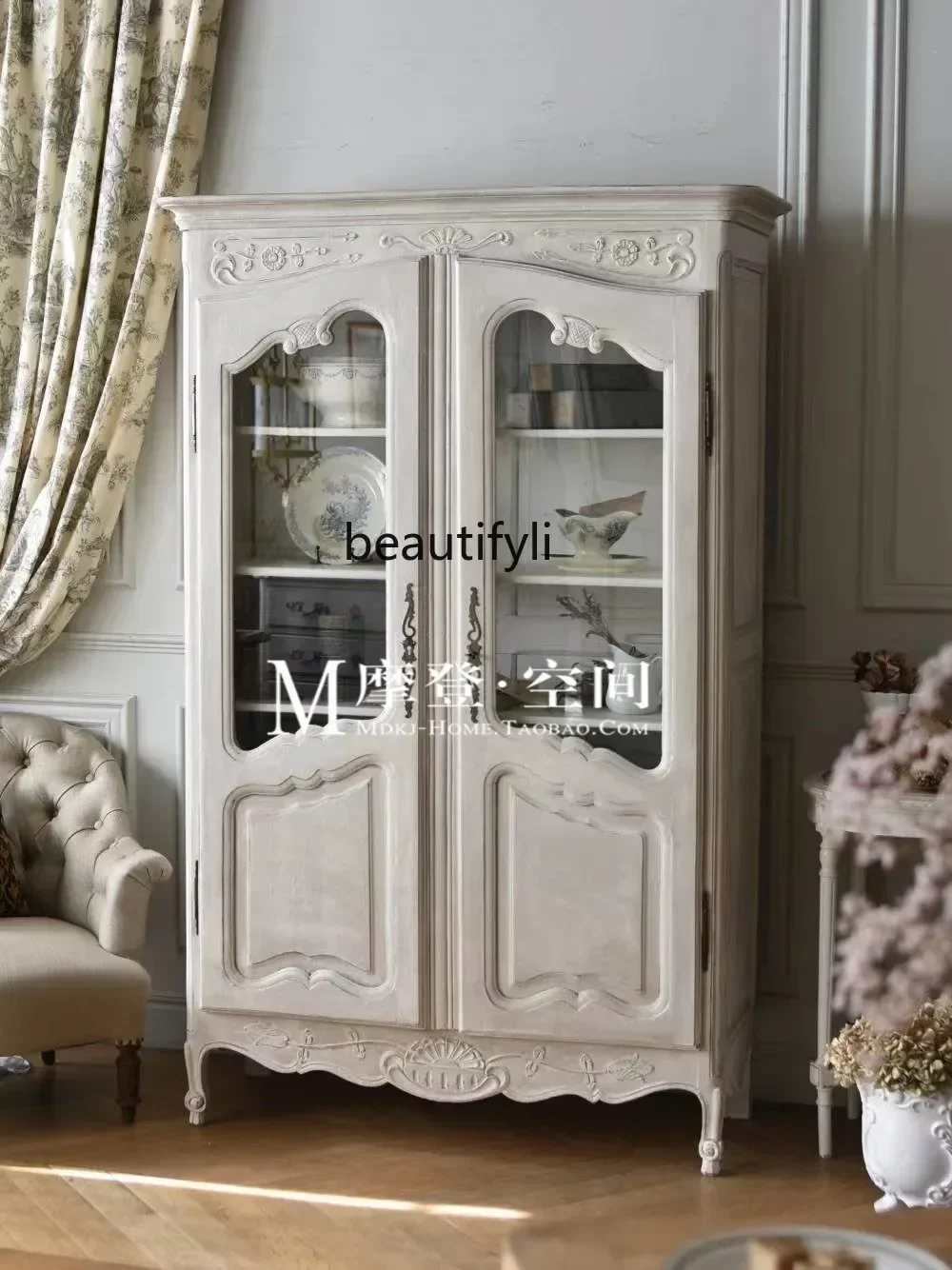 X American style solid wood glass door dining sideboard French style antique wine cabinet special-shaped oak display cabinet
X American style solid wood glass door dining sideboard French style antique wine cabinet special-shaped oak display cabinet
