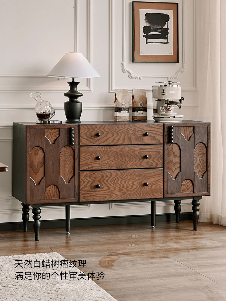 Retro solid wood table side cabinet against the wall medieval cabinet tea cabinet living room storage kitchen storage cabinet
Retro solid wood table side cabinet against the wall medieval cabinet tea cabinet living room storage kitchen storage cabinet