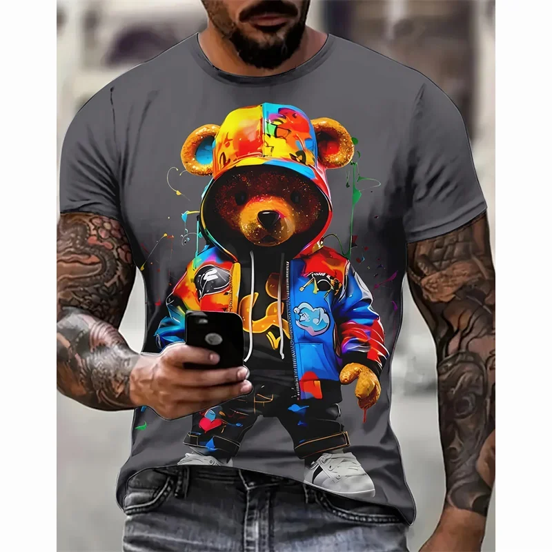 Cartoon Bears Graphic T-Shirt For Men Kids 3D Printed Cute Animal T Shirts Summer Fashion Short Sleeve Round Neck Y2K Tees
Cartoon Bears Graphic T-Shirt For Men Kids 3D Printed Cute Animal T Shirts Summer Fashion Short Sleeve Round Neck Y2K Tees
