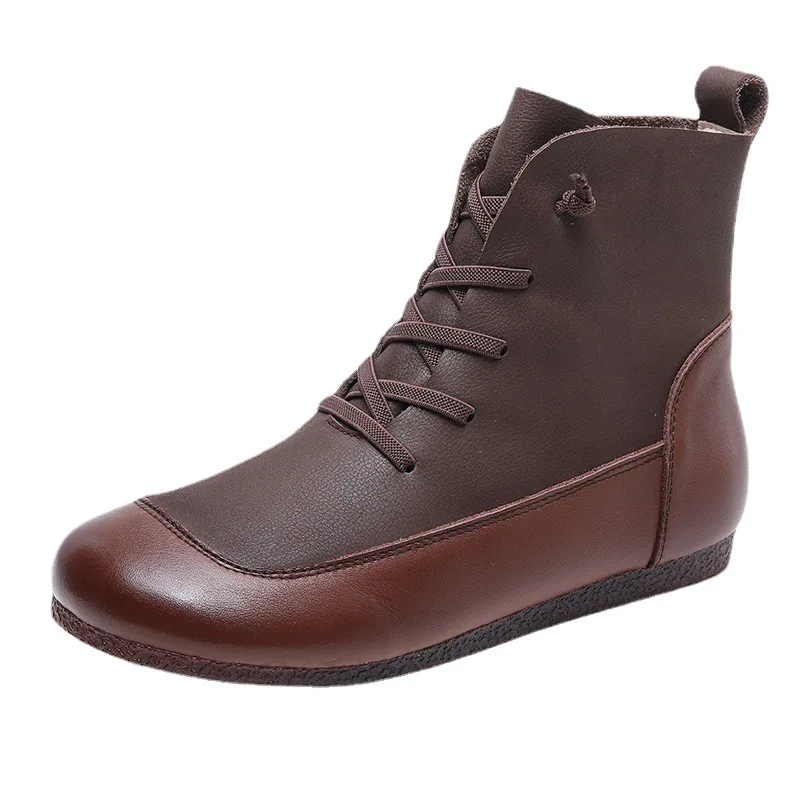 Women Winter Snow Boots Genuine leather Ankle Spring flat Shoes woman Short Vintage Boots With Fur for women boots Size 41
Women Winter Snow Boots Genuine leather Ankle Spring flat Shoes woman Short Vintage Boots With Fur for women boots Size 41
