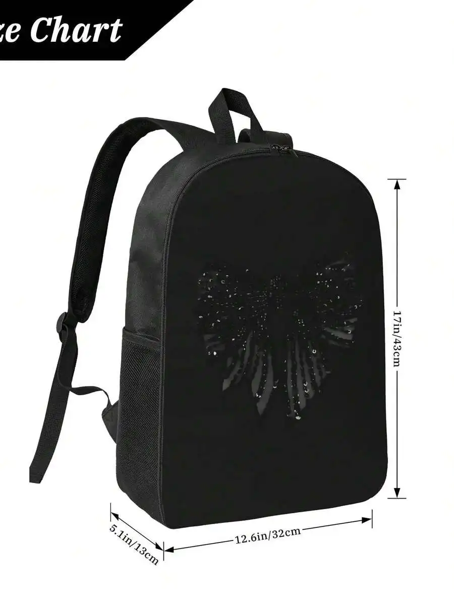 Black Sequin Bow Fashion Backpack For Adults Stylish Durable Waterproof Casual School College Travel Bag
Black Sequin Bow Fashion Backpack For Adults Stylish Durable Waterproof Casual School College Travel Bag