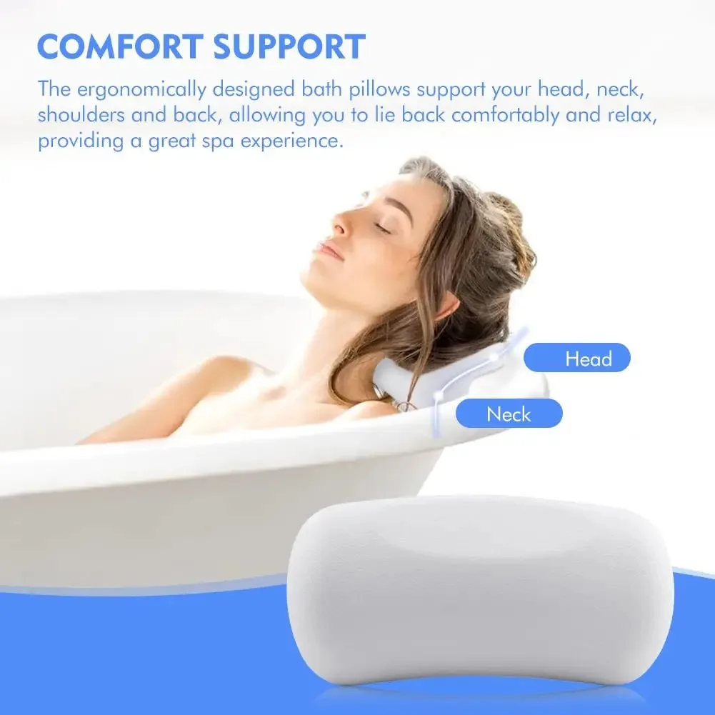 Нескользящая водонепроницаемая подушка для спа-ванны для гидромассажной ванны — подушка для головы и спины с мягкой подкладкой из пены с присоской Удобная ванна
Нескользящая водонепроницаемая подушка для спа-ванны для гидромассажной ванны — подушка для головы и спины с мягкой подкладкой из пены с присоской Удобная ванна