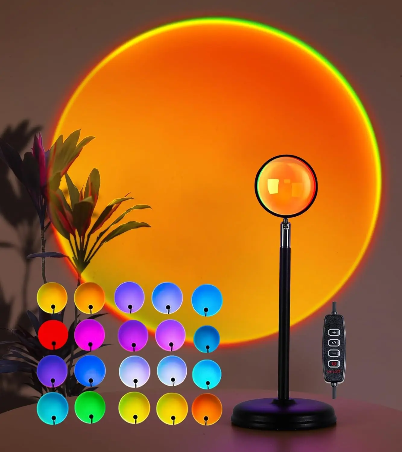 Sunset Lamp Projector, 360° Rotation RGB Night Light for Photography, Party, Home Decor, Mood Lighting
Sunset Lamp Projector, 360° Rotation RGB Night Light for Photography, Party, Home Decor, Mood Lighting