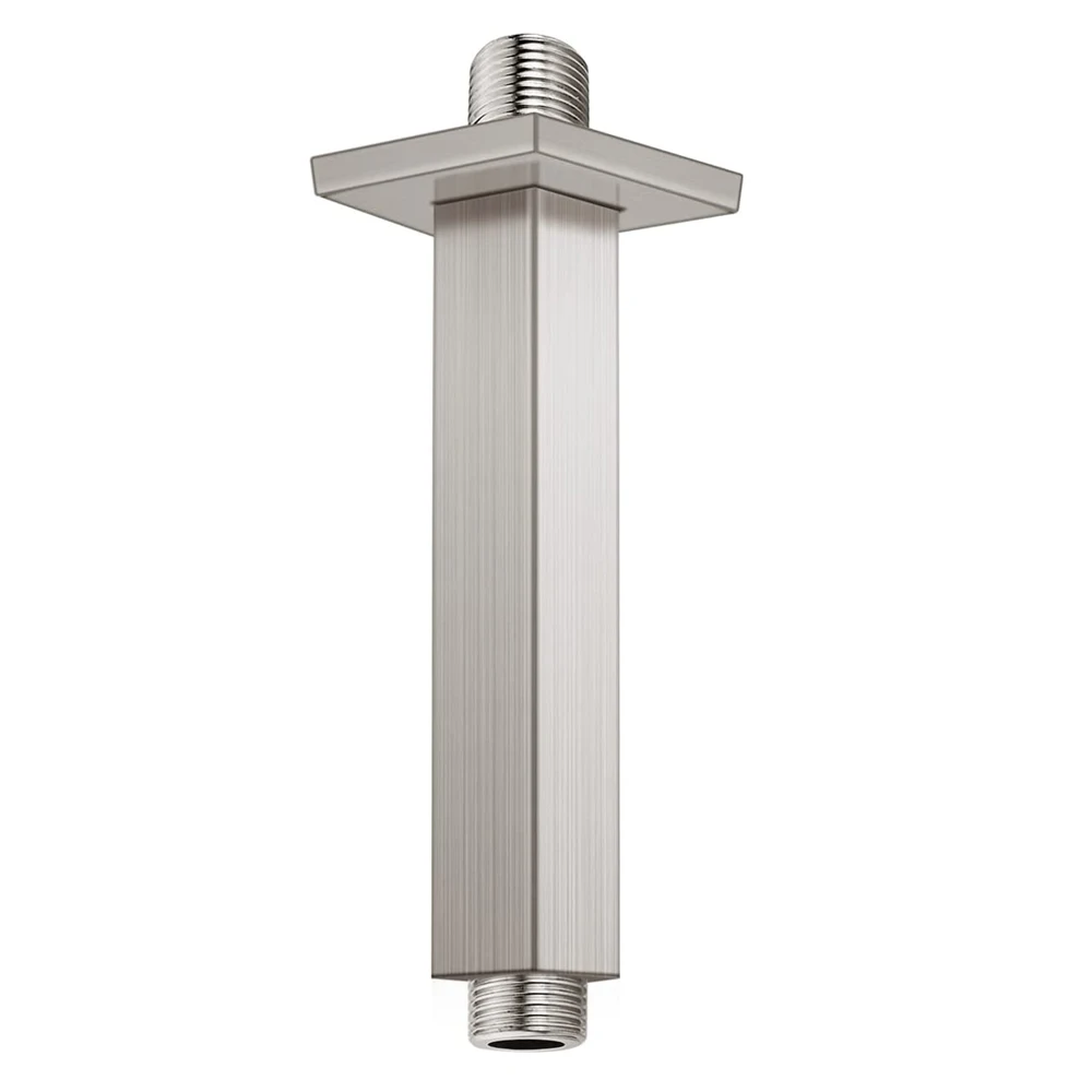 Square Shower Arm Stainless Steel Rainfall Shower Head Extension Pipe, Bathroom Wall Mounted Ceiling Extender Arm,Brushed Nickel
Square Shower Arm Stainless Steel Rainfall Shower Head Extension Pipe, Bathroom Wall Mounted Ceiling Extender Arm,Brushed Nickel