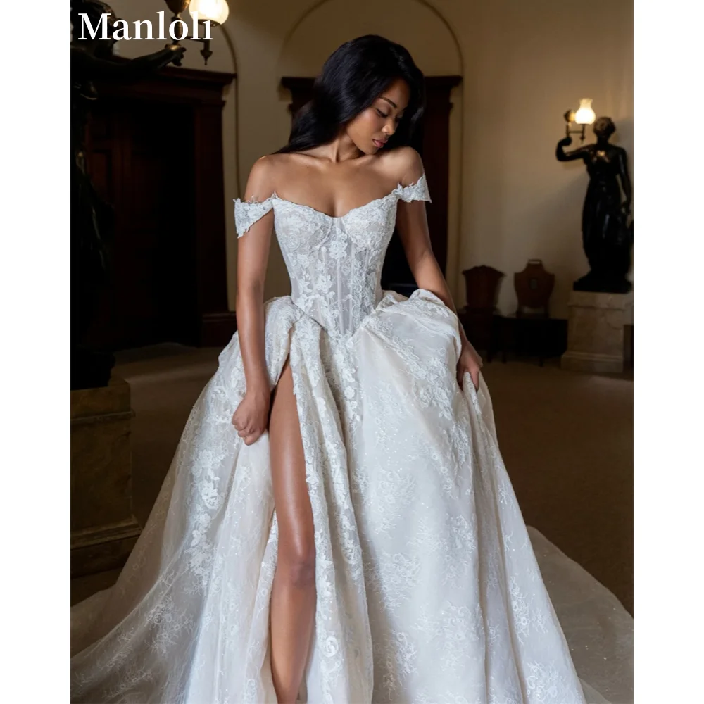 Bohemian Sexy Off Shoulder Wedding Dress Sweetheart V-neck Decal Bride Dress A-line Church Train Robe Customization
Bohemian Sexy Off Shoulder Wedding Dress Sweetheart V-neck Decal Bride Dress A-line Church Train Robe Customization