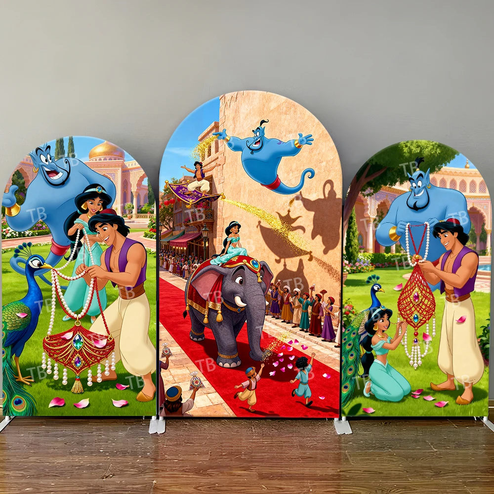 Aladdin & Jasmine Arch Backdrop Cover Genie Elephant Peacock Red Carpet Luxury Photo Booth Props Grand Parties & Home Decoration
Aladdin & Jasmine Arch Backdrop Cover Genie Elephant Peacock Red Carpet Luxury Photo Booth Props Grand Parties & Home Decoration