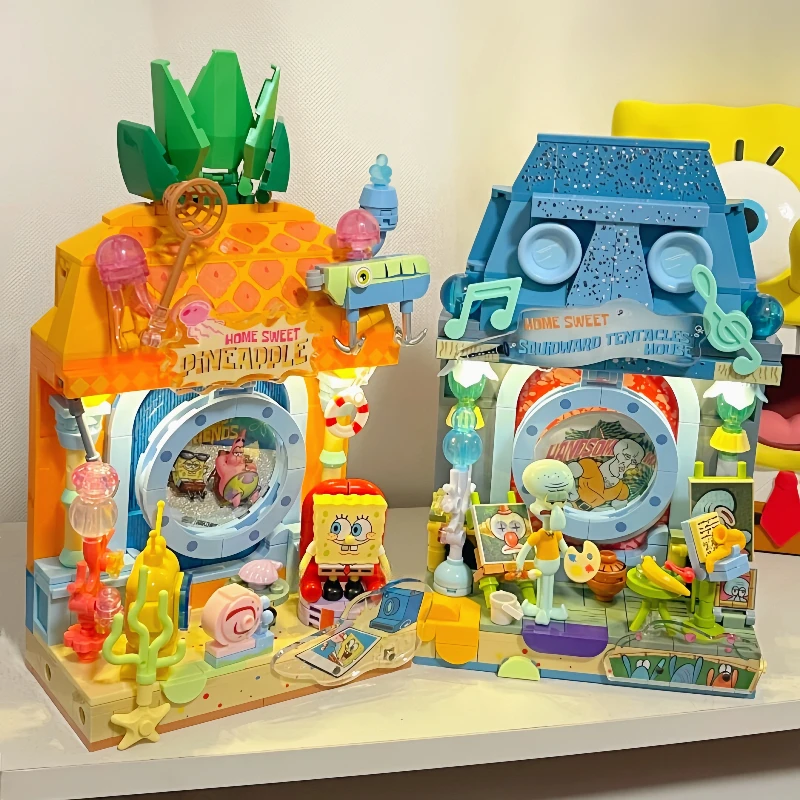 Spongebob Wish Windowsill Series Assembled Building Blocks Cute Toy Model Desktop Decoration Ornaments Children's Holiday Gifts
Spongebob Wish Windowsill Series Assembled Building Blocks Cute Toy Model Desktop Decoration Ornaments Children's Holiday Gifts