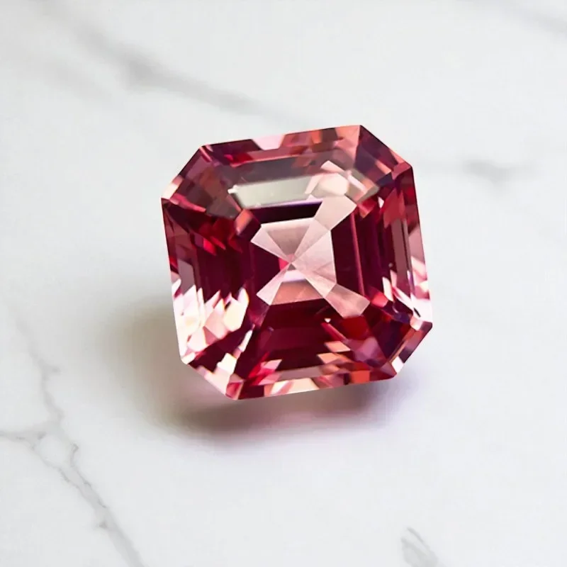 L-Lab Grown Sapphire Padparadscha Asscher Cut Fire Lotus Gemstone Pass Diamond Tester for Jewelry Mak with AGL Certificate
L-Lab Grown Sapphire Padparadscha Asscher Cut Fire Lotus Gemstone Pass Diamond Tester for Jewelry Mak with AGL Certificate