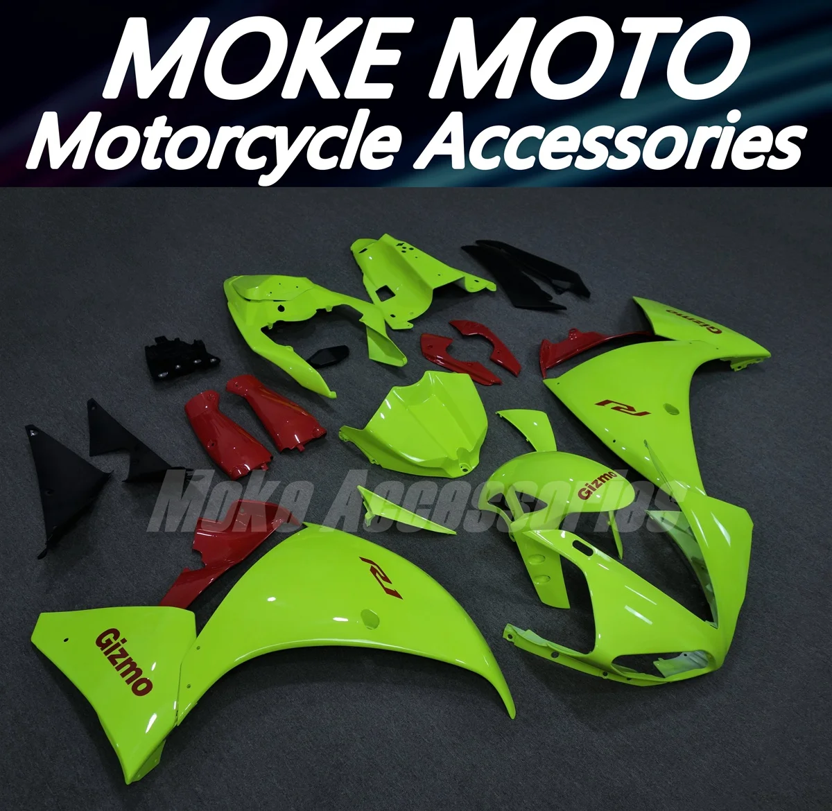 Fairings Kit Fit For Yzf R1 2009 2010 2011 Bodywork Set High Quality ABS Injection Neon Red fluorescence
Fairings Kit Fit For Yzf R1 2009 2010 2011 Bodywork Set High Quality ABS Injection Neon Red fluorescence