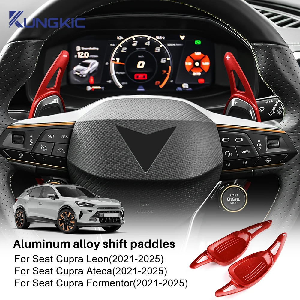 Для SEAT Cupra Formentor LEON Ateca 2021 2022 2023 2024 2025 автомобильные рулевые колеса переключения передач лопасти передач DSG алюминиевый сплав
Для SEAT Cupra Formentor LEON Ateca 2021 2022 2023 2024 2025 автомобильные рулевые колеса переключения передач лопасти передач DSG алюминиевый сплав