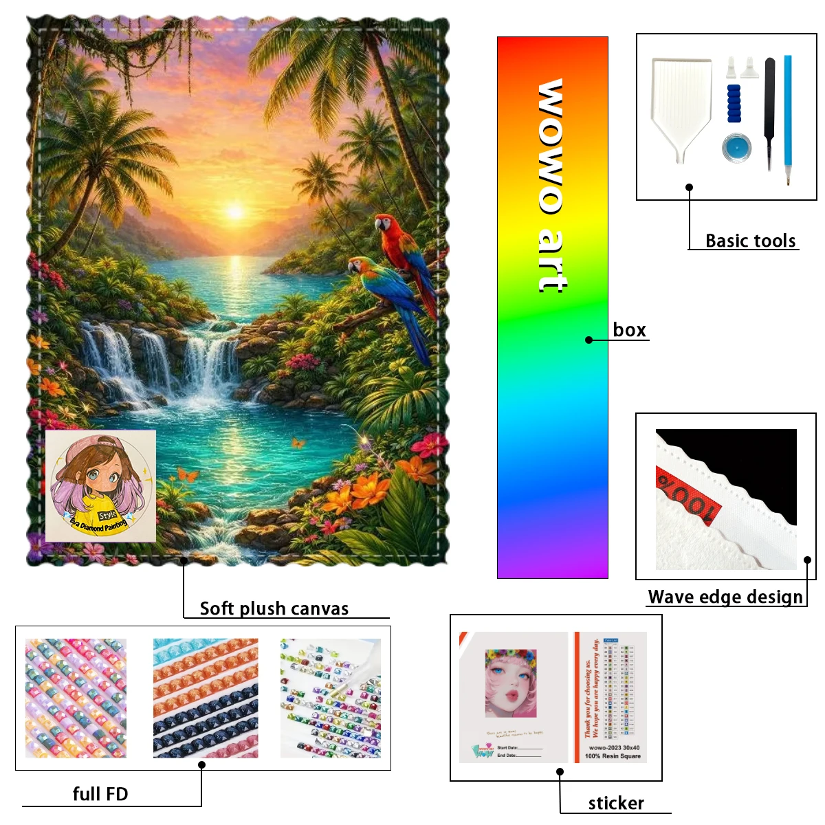 【eva Diamond Art】El atardecer y el mar 100% resin FD+ab+yg Diamond Stamping Kit Perfect Masterpiece worth Buying
【eva Diamond Art】El atardecer y el mar 100% resin FD+ab+yg Diamond Stamping Kit Perfect Masterpiece worth Buying