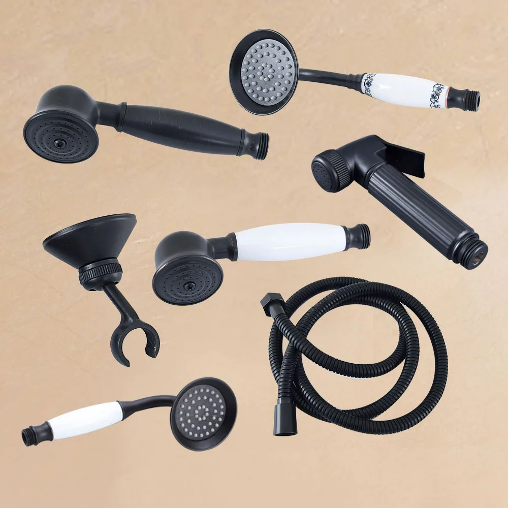 Black Brass Handheld Shower Head with Shower Holder 1.5M Hose Bathroom Accessories Plumbing Hose Toilet Bidet Sprayer Nzh352
Black Brass Handheld Shower Head with Shower Holder 1.5M Hose Bathroom Accessories Plumbing Hose Toilet Bidet Sprayer Nzh352
