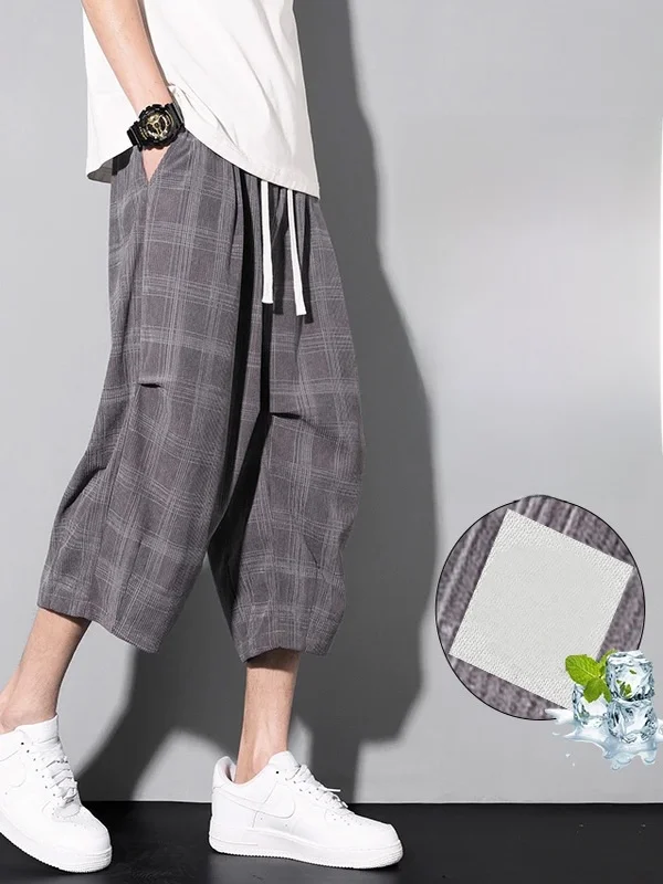 American Retro Plaid Knee-Length Men's orts Loose Straight Wide Leg Seven-Foot Thin Casual Pants Summer Youth Faion
American Retro Plaid Knee-Length Men's orts Loose Straight Wide Leg Seven-Foot Thin Casual Pants Summer Youth Faion