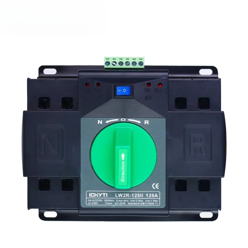 2025 New Design 63A 2P Fully Automatic Changeover Single Phase ATS Automatic Transfer Switch
2025 New Design 63A 2P Fully Automatic Changeover Single Phase ATS Automatic Transfer Switch