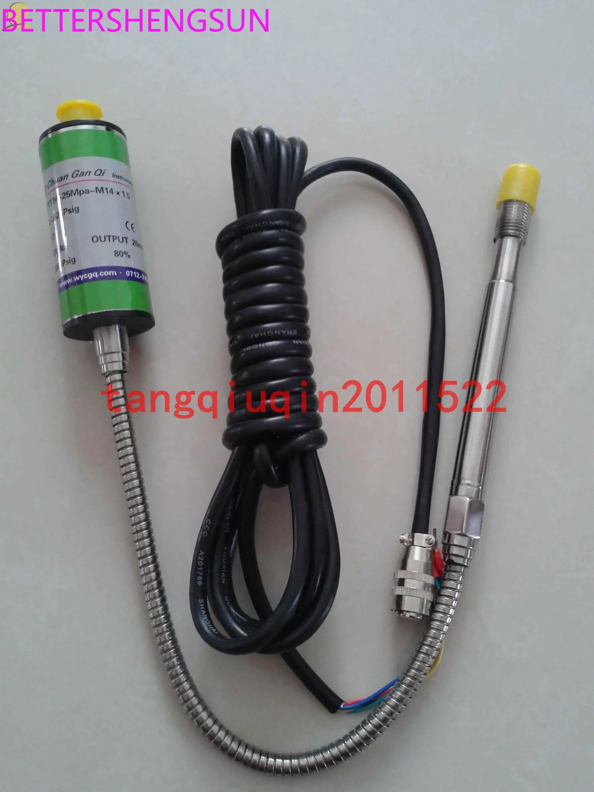 PT124-25MPA-M14*1,5 Низкотемпературный дрейф, высокотемпературный датчик давления расплава
PT124-25MPA-M14*1,5 Низкотемпературный дрейф, высокотемпературный датчик давления расплава