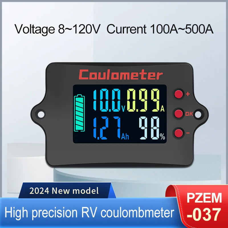 PZEM-037 Digital Battery Tester Volt Capacity Checker for All Battery 12V 24V 36V 120V Voltage Current Coulomb Meter Tools
PZEM-037 Digital Battery Tester Volt Capacity Checker for All Battery 12V 24V 36V 120V Voltage Current Coulomb Meter Tools