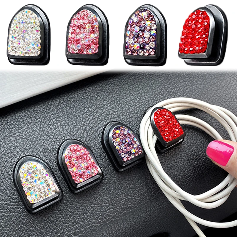 Crystal Rhinestone Car Hook Hanging Bag Holder Ornaments Hooks Creative Mini Bling Hook Auto Car Interior Accessories Decoration
Crystal Rhinestone Car Hook Hanging Bag Holder Ornaments Hooks Creative Mini Bling Hook Auto Car Interior Accessories Decoration