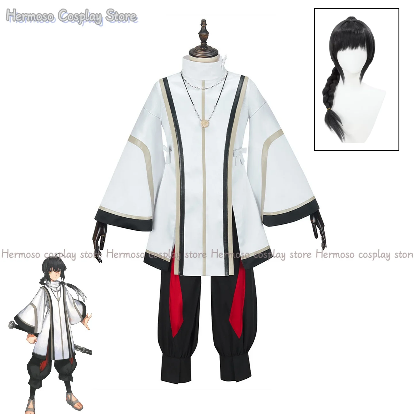 Fate Frand Order Fate Samurai Remnant Saber Yamato Takeru Cosplay Costume Wig Headwear Carnival Halloween Outfit
Fate Frand Order Fate Samurai Remnant Saber Yamato Takeru Cosplay Costume Wig Headwear Carnival Halloween Outfit