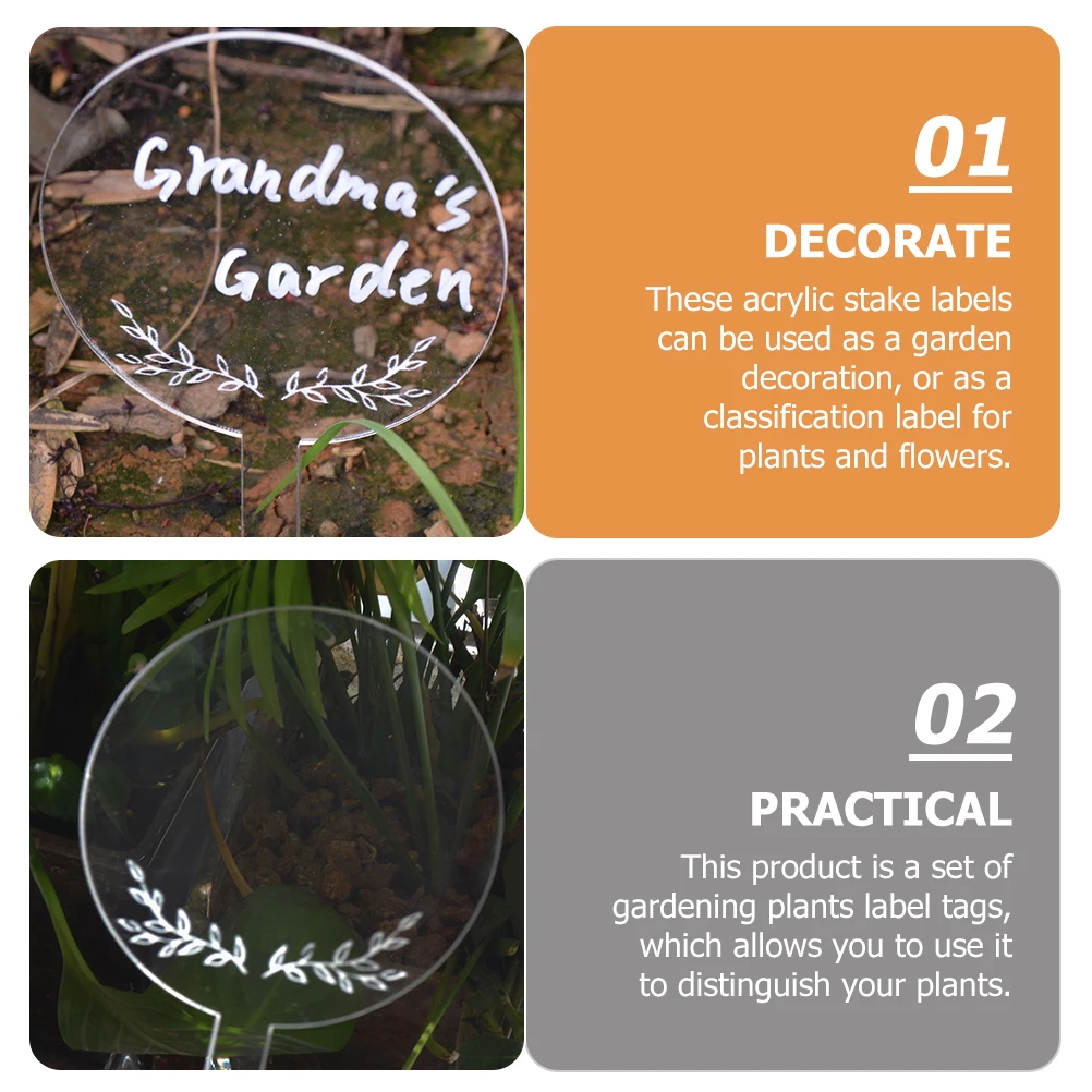 6Pcs Acrylic Plant Markers Garden Decoration Durable Waterproof Plant Labels for Flower Pots Bonsai Gardening Tools
6Pcs Acrylic Plant Markers Garden Decoration Durable Waterproof Plant Labels for Flower Pots Bonsai Gardening Tools