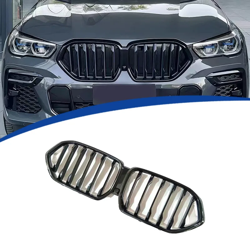 Для BMW X6 G06/2020-2022 крышка решетки с одной планкой, глянцевый черный гоночный гриль, комплект кузова, замена OEM
Для BMW X6 G06/2020-2022 крышка решетки с одной планкой, глянцевый черный гоночный гриль, комплект кузова, замена OEM
