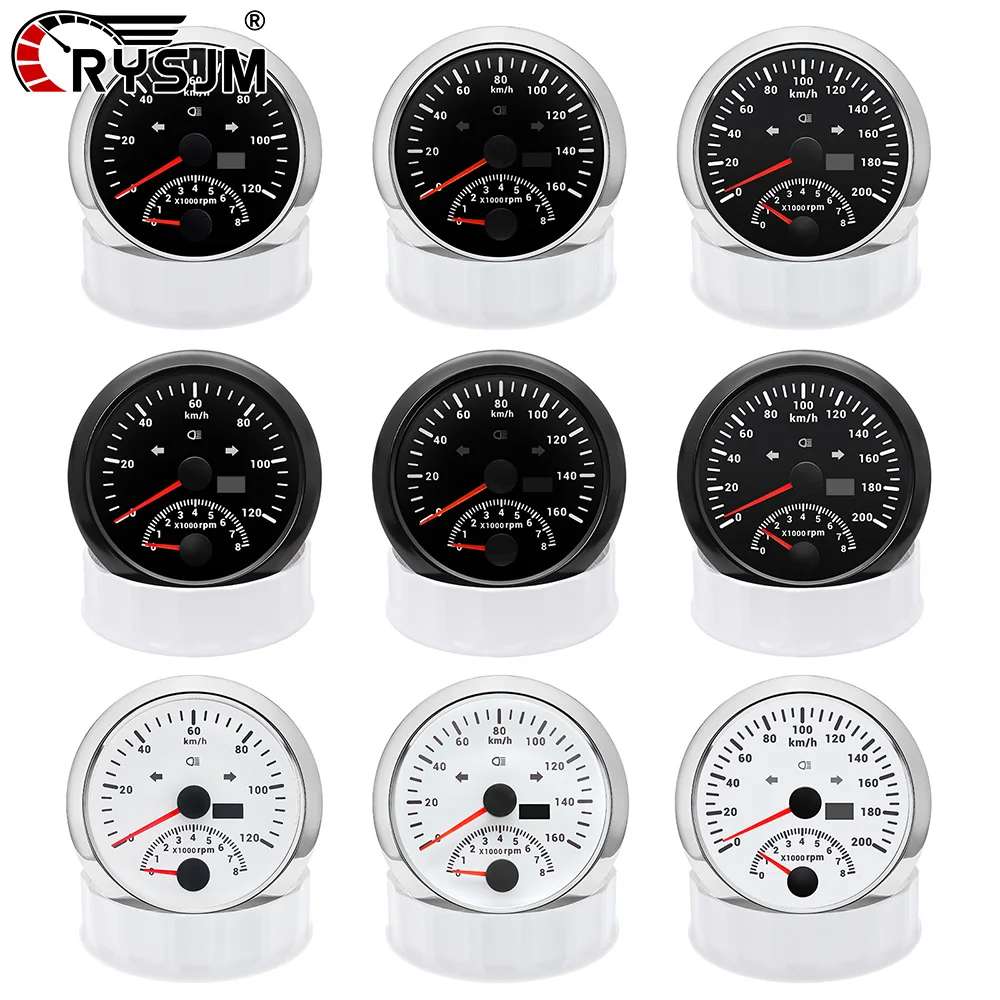 2 In 1 85MM 7 Color LED Car Gauge Waterproof Speedometer + 0-8000RPM Tachometer for 12V 24V Universal Car Boat Yacht Speed Meter
2 In 1 85MM 7 Color LED Car Gauge Waterproof Speedometer + 0-8000RPM Tachometer for 12V 24V Universal Car Boat Yacht Speed Meter