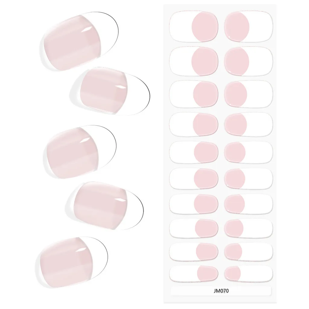 20Tips French style Semi-cured Gel Nail Sticker UV Lamp Needed Full Cover Nail Gel Polish Wraps Manicure Press Decal UV Gel
20Tips French style Semi-cured Gel Nail Sticker UV Lamp Needed Full Cover Nail Gel Polish Wraps Manicure Press Decal UV Gel