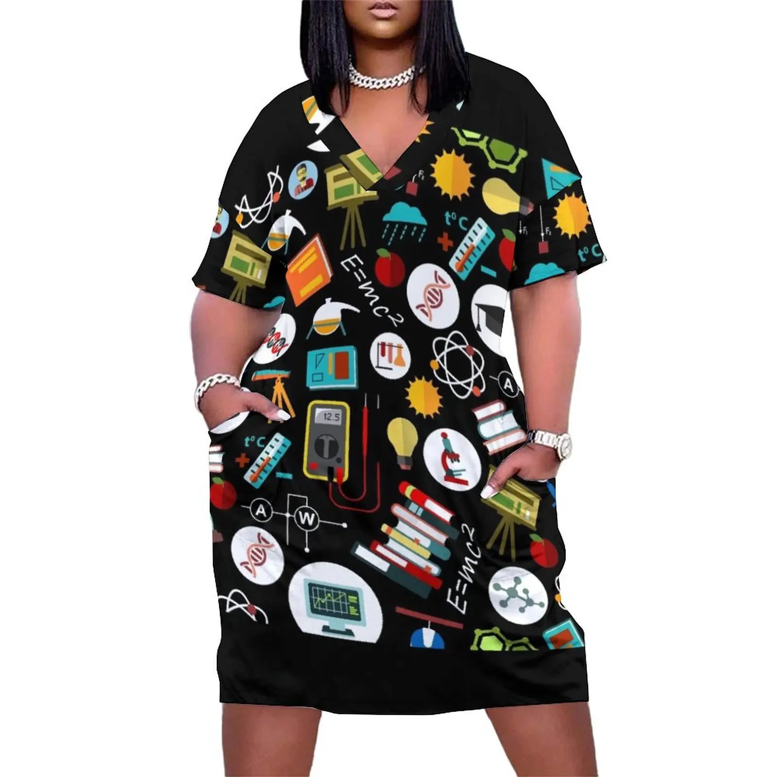 Science Teacher Loose Pocket Dress Beachwear chic and elegant evening dress Summer dresses for women
Science Teacher Loose Pocket Dress Beachwear chic and elegant evening dress Summer dresses for women