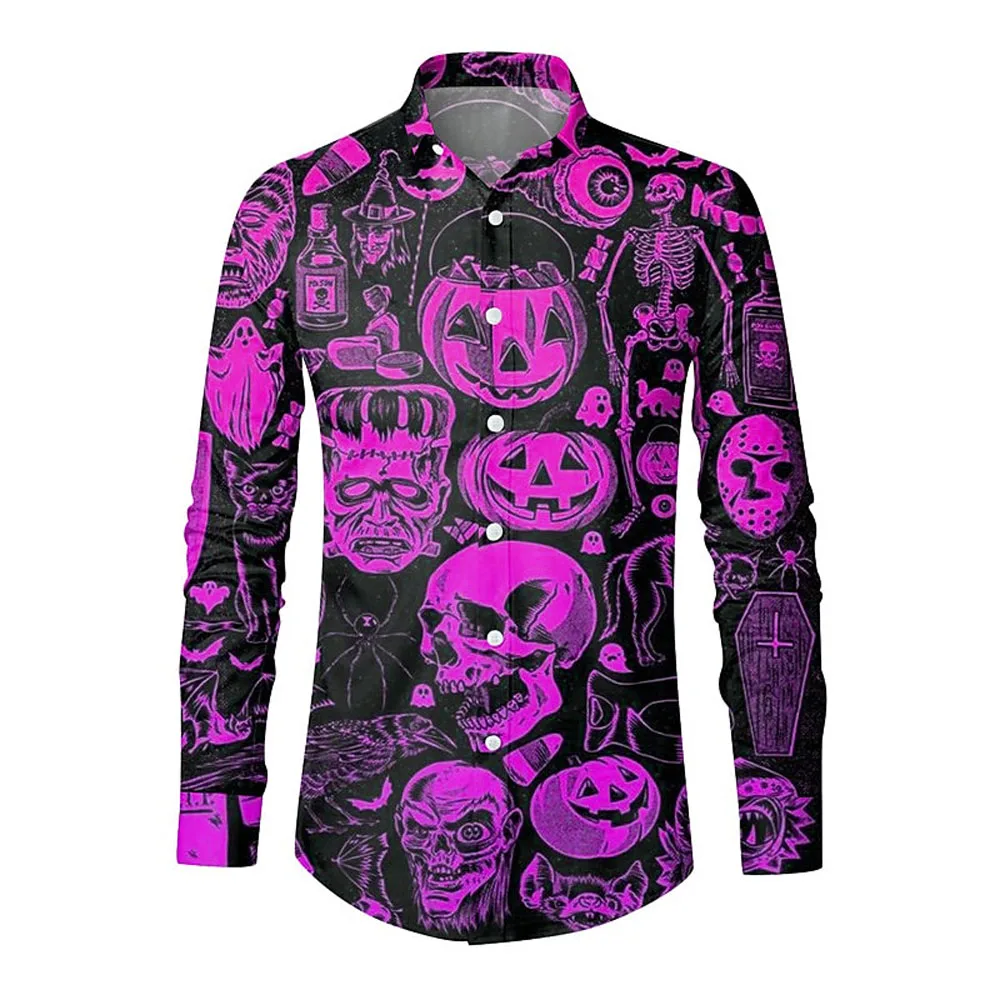 2023 Men's Halloween Fun Graphic Printed Shirt Men's Street Fashion Top Men's Casual Clothing Men's Breathable Breasted Cardigan
2023 Men's Halloween Fun Graphic Printed Shirt Men's Street Fashion Top Men's Casual Clothing Men's Breathable Breasted Cardigan