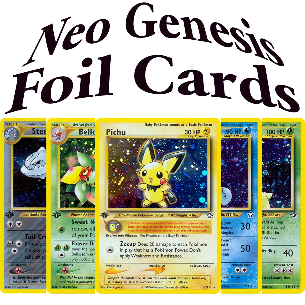 Коллекционные карты PKM Neo Genesis N1: Лугия, Тифлозион, Фералигатр, Пичу, Меганиум, Слоукинг, Стейликс, Геракросс, Тоугик, Амфарос
Коллекционные карты PKM Neo Genesis N1: Лугия, Тифлозион, Фералигатр, Пичу, Меганиум, Слоукинг, Стейликс, Геракросс, Тоугик, Амфарос