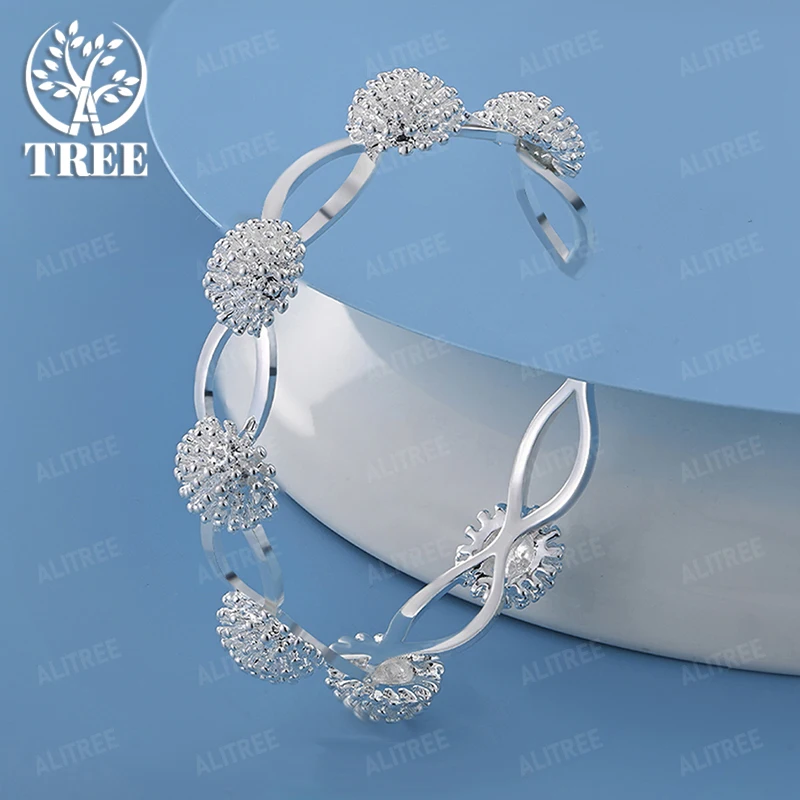 Fine 925 Sterling Silver Exquisite Flower Opening Bangle Fashion Party Girl Birthday Gift Beautiful Jewelry Accessories
Fine 925 Sterling Silver Exquisite Flower Opening Bangle Fashion Party Girl Birthday Gift Beautiful Jewelry Accessories