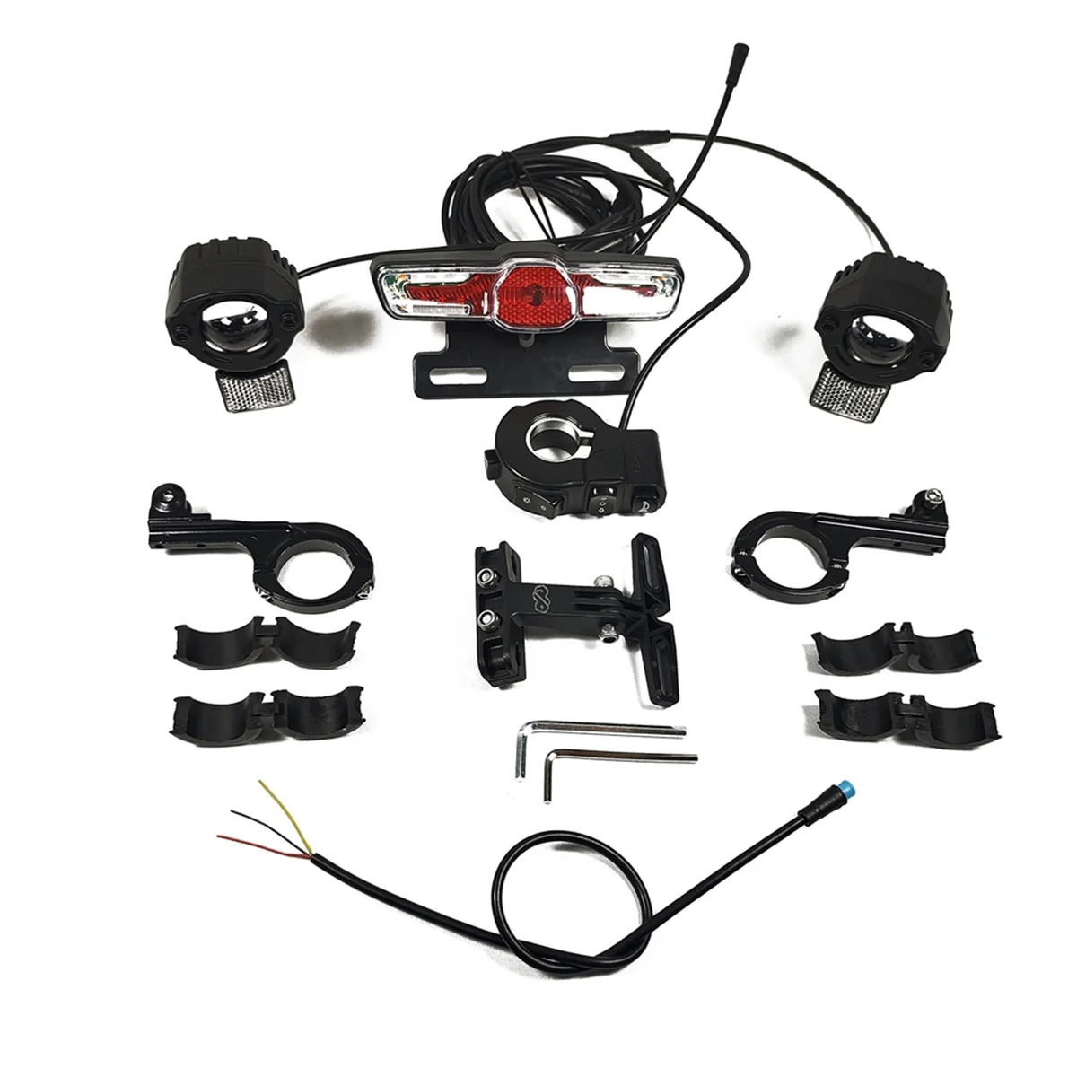 Electric Bike 12V-72V Dual Headlights Front Rear Turn Signal Light Ebike Conversion Kits DIY Custom Version
Electric Bike 12V-72V Dual Headlights Front Rear Turn Signal Light Ebike Conversion Kits DIY Custom Version