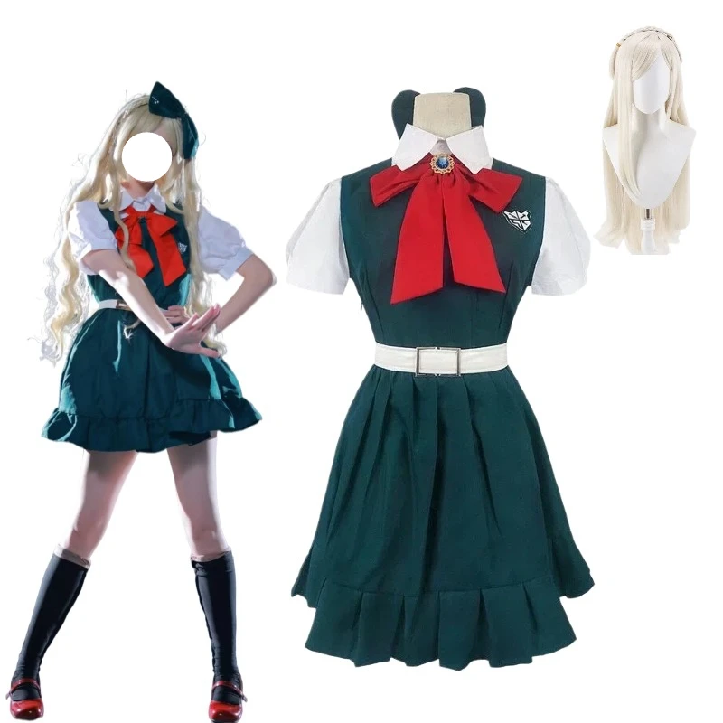 Game Sonia Nevermind Cosplay Costume White Shirt Green Dress Schol Uniform JK with Wig Full Set for Women Theme Party
Game Sonia Nevermind Cosplay Costume White Shirt Green Dress Schol Uniform JK with Wig Full Set for Women Theme Party