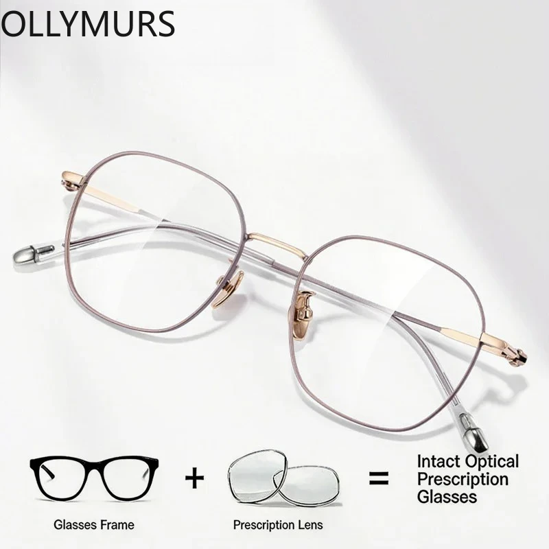 Ollymurs Prescription Glasses Optical Recipe Fashion Retro Myopia Eyeglasses Women Titanium Frame Eyewear
Ollymurs Prescription Glasses Optical Recipe Fashion Retro Myopia Eyeglasses Women Titanium Frame Eyewear