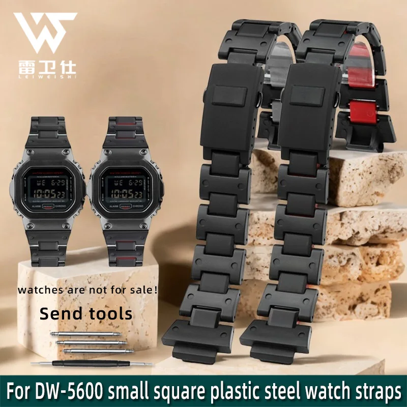 Black plastic steel watchband High quality men's watch strap For Casio G-SHOCK DW5600 GW-M5610 GA-2100 DW-6900series strap 16mm
Black plastic steel watchband High quality men's watch strap For Casio G-SHOCK DW5600 GW-M5610 GA-2100 DW-6900series strap 16mm