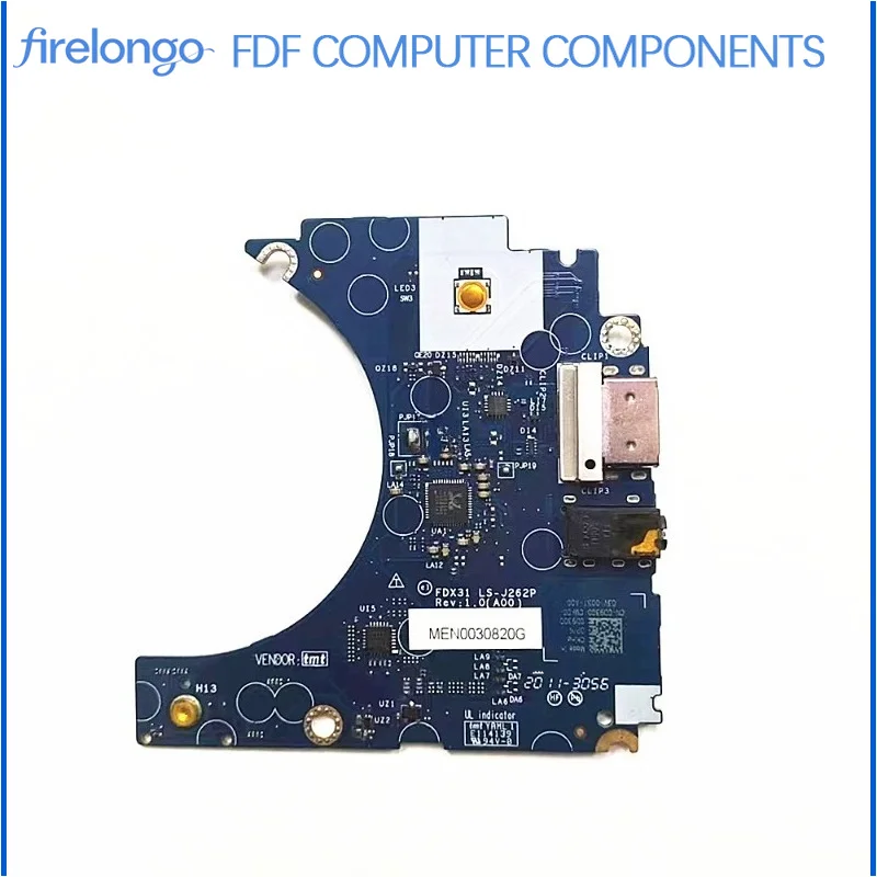 For Dell Latitude 7310 E7310 USB Audio Daughter Board LS-J262P 0D93G0 Replacement Part
For Dell Latitude 7310 E7310 USB Audio Daughter Board LS-J262P 0D93G0 Replacement Part
