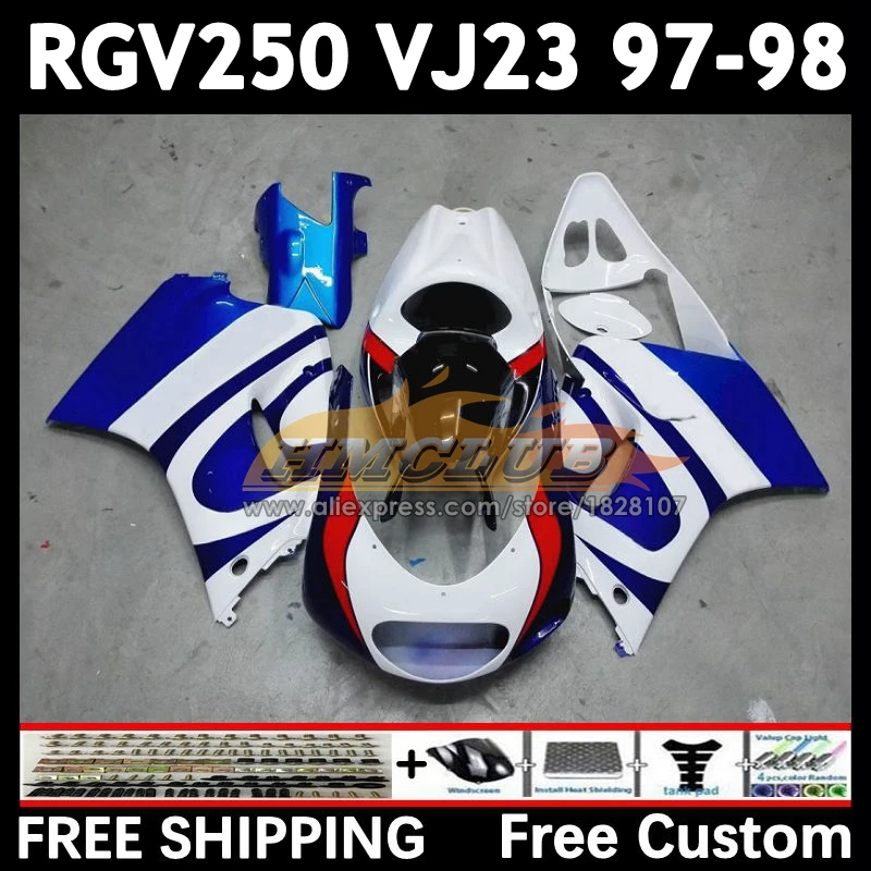 Body Kit For SUZUKI factory blue RGV250 SAPC VJ23 97 98 20No.9 RGVT250 VJ 23 RGV-250 RGVT RGV 250 CC 1997 1998 Full Fairing Set
Body Kit For SUZUKI factory blue RGV250 SAPC VJ23 97 98 20No.9 RGVT250 VJ 23 RGV-250 RGVT RGV 250 CC 1997 1998 Full Fairing Set
