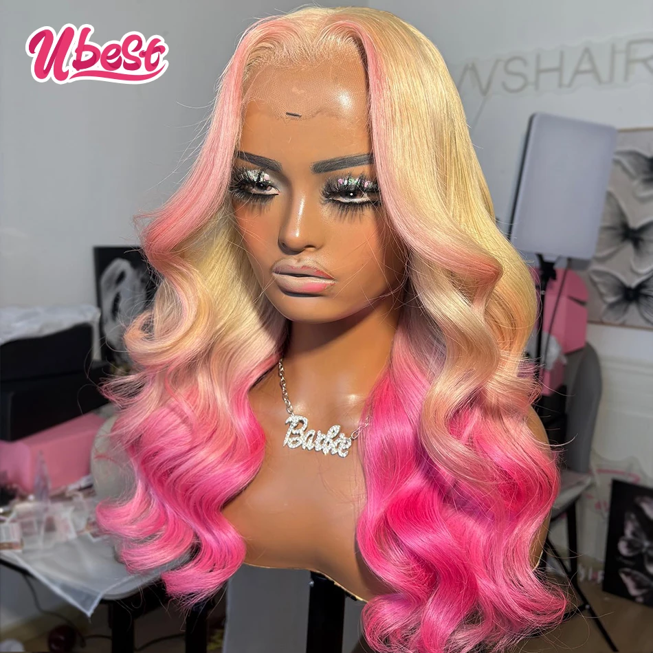 Ombre 613 Pink Colored Cosplay Body Wave 13x6 Lace Front Wigs Brazilian 100% Human Hair Transparent Wig Pre Plucked For Women
Ombre 613 Pink Colored Cosplay Body Wave 13x6 Lace Front Wigs Brazilian 100% Human Hair Transparent Wig Pre Plucked For Women